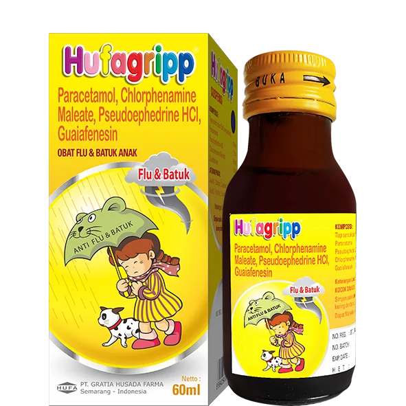 HUFAGRIPP FLU DAN BATUK SIRUP 60 ML