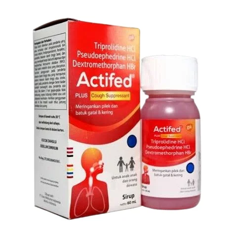 ACTIFED PLUS COUGH SUPRESSANT (MERAH) 60 ML