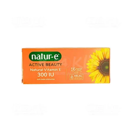 Natur-E Active Beauty Natural Vitamin E 300 IU 16 Kapsul