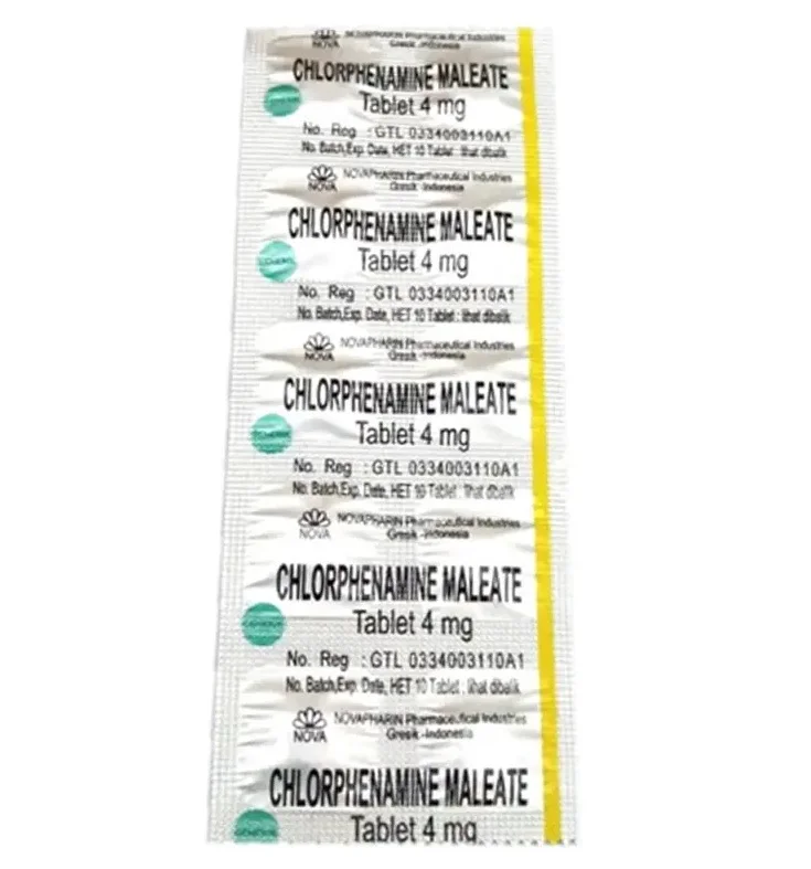 CHLORPHENIRAMINE MALEATE (CTM) 4 MG