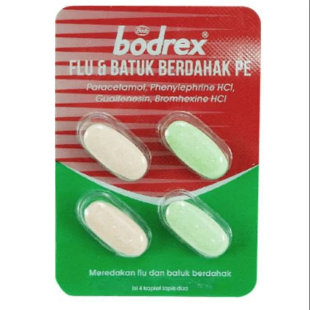 BODREX FLU DAN BATUK BERDAHAK PE KAPLET