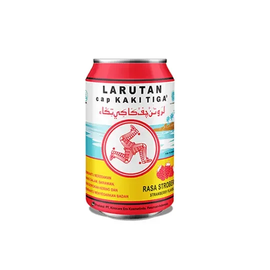 Larutan Cap Kaki Tiga Strawberry 320 ml  