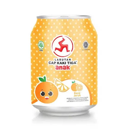 Larutan Cap Kaki Tiga  Anak Jeruk 238 ml 