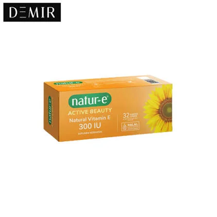 Natur-E Active Beauty Natural Vitamin E 300 IU 32 Kapsul 
