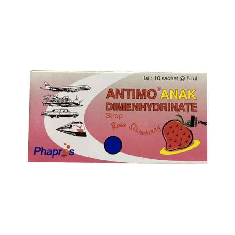 ANTIMO ANAK RASA STRAWBERRY ISI 10 SACHET