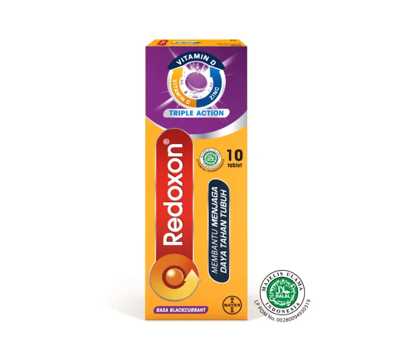 REDOXON TRIPLE ACTION RASA BLACKCURRANT ISI 10 TAB
